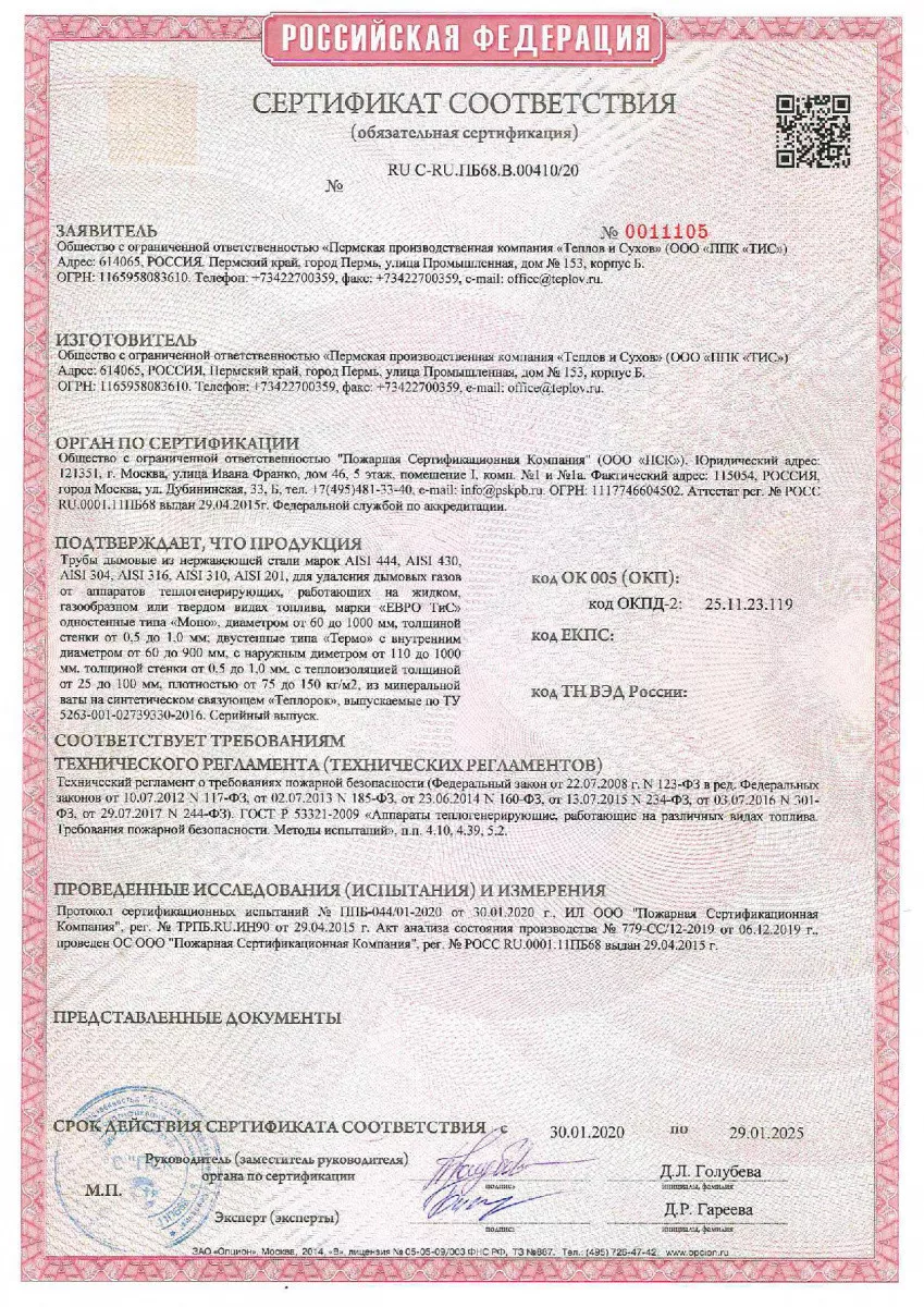 Сертификаты