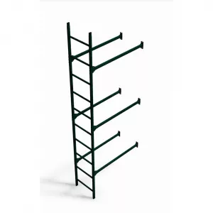 Комплект лестница фасадная BORGE(нижняя секция), 3м, зелёный мох (RAL 6005)