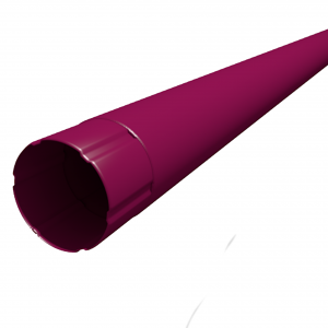 Труба соединительная 90 мм 1м красное вино 3005 INTERPROFIL